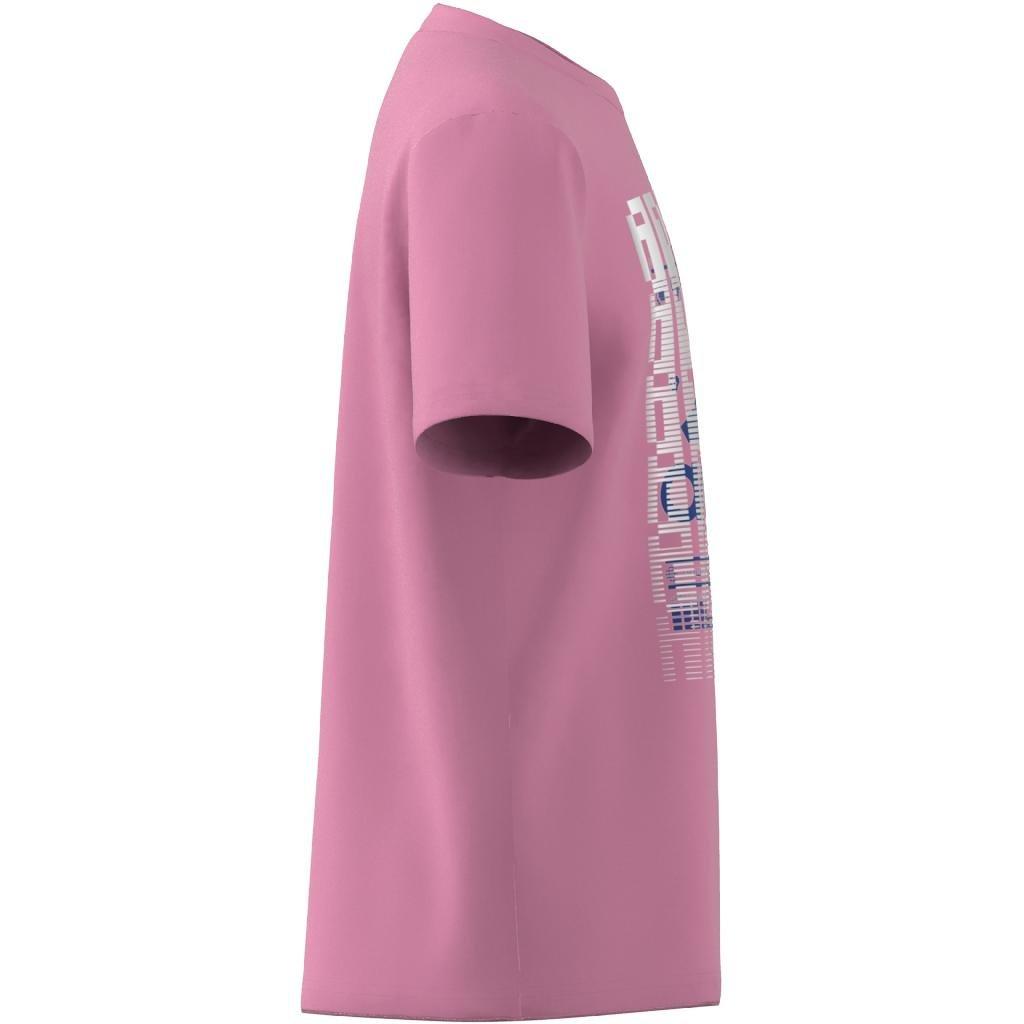 Unisex Kids Gaming Graphic T-Shirt, Pink, A901_ONE, large image number 7
