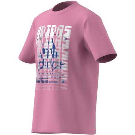 Kids Unisex Gaming Graphic T-Shirt, Pink, A901_ONE, large image number 9