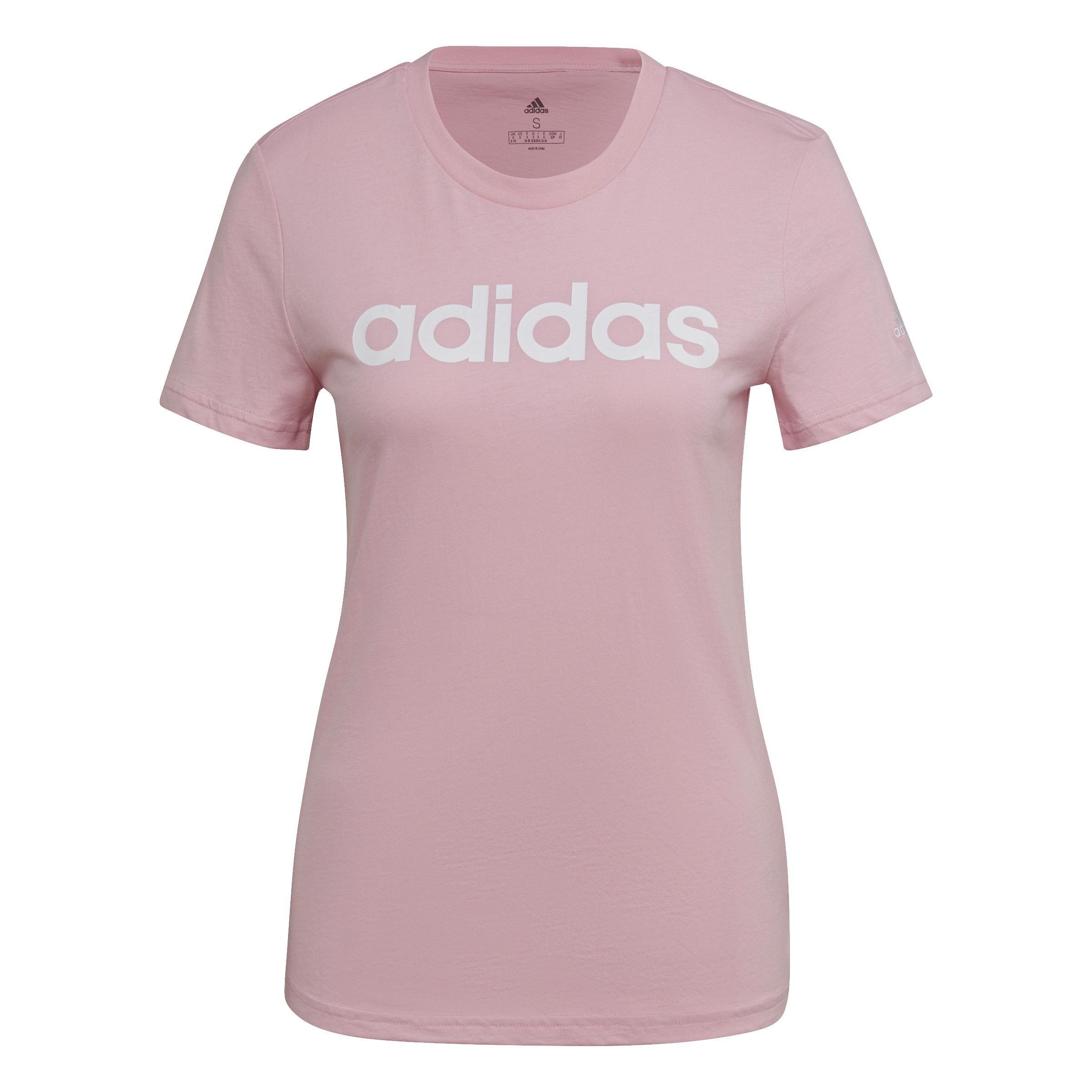 Essentials Slim Logo T-Shirt, Pink