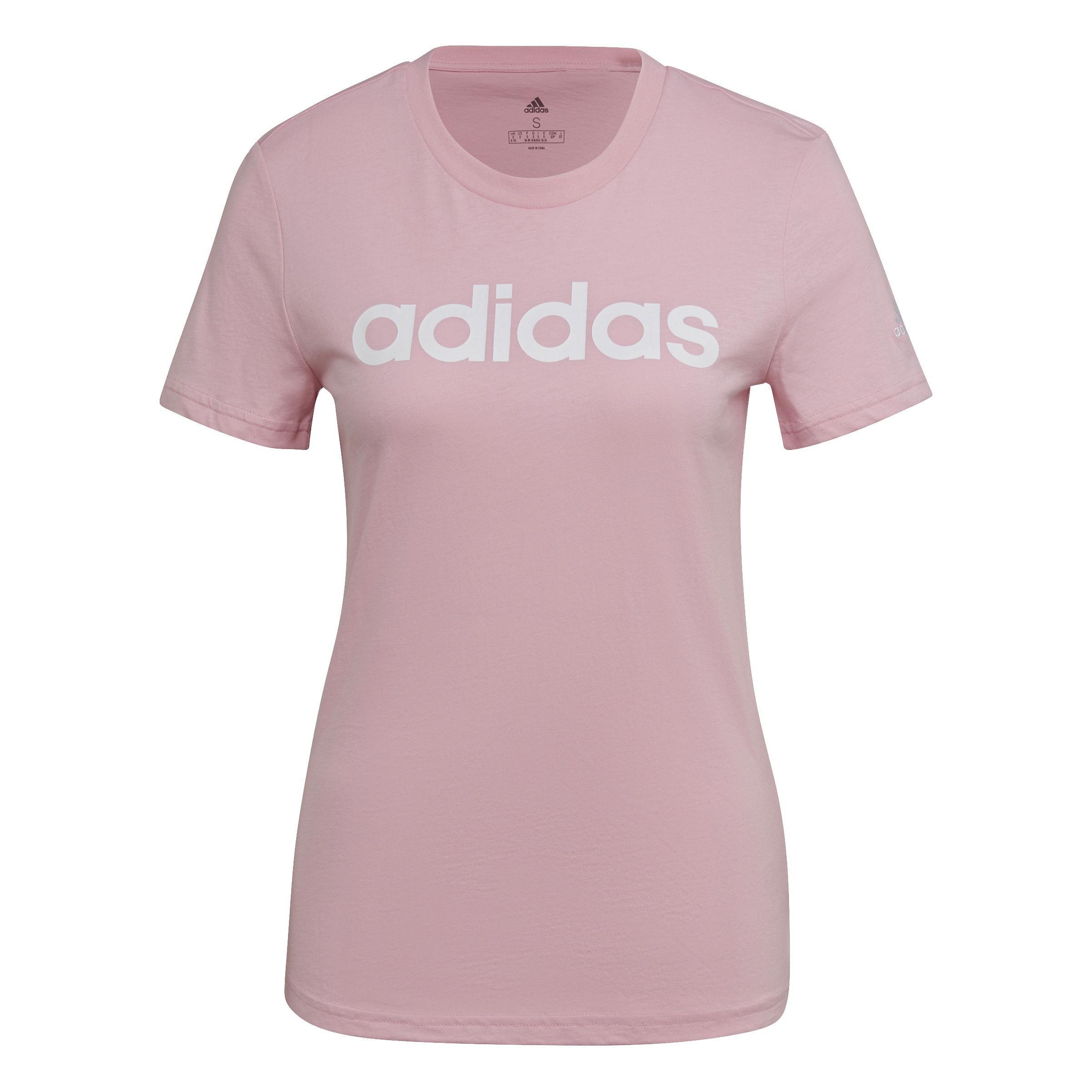 Essentials Slim Logo T-Shirt, Pink