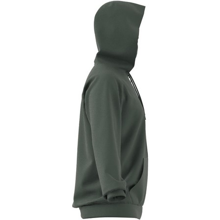 Men Aeroready Game And Go Small Logo Full-Zip Hoodie, Green, A901_ONE, large image number 7