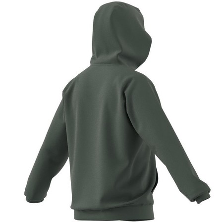 Men Aeroready Game And Go Small Logo Full-Zip Hoodie, Green, A901_ONE, large image number 10
