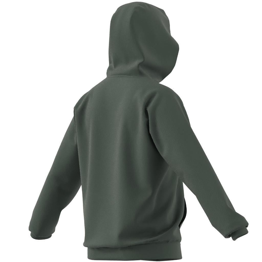 AEROREADY Game and Go Small Logo Full-Zip Hoodie, Green, A901_ONE, large image number 10