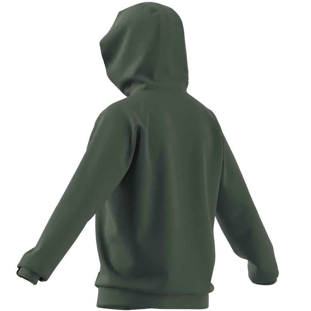 AEROREADY Game and Go Small Logo Full-Zip Hoodie, Green, A901_ONE, large image number 12