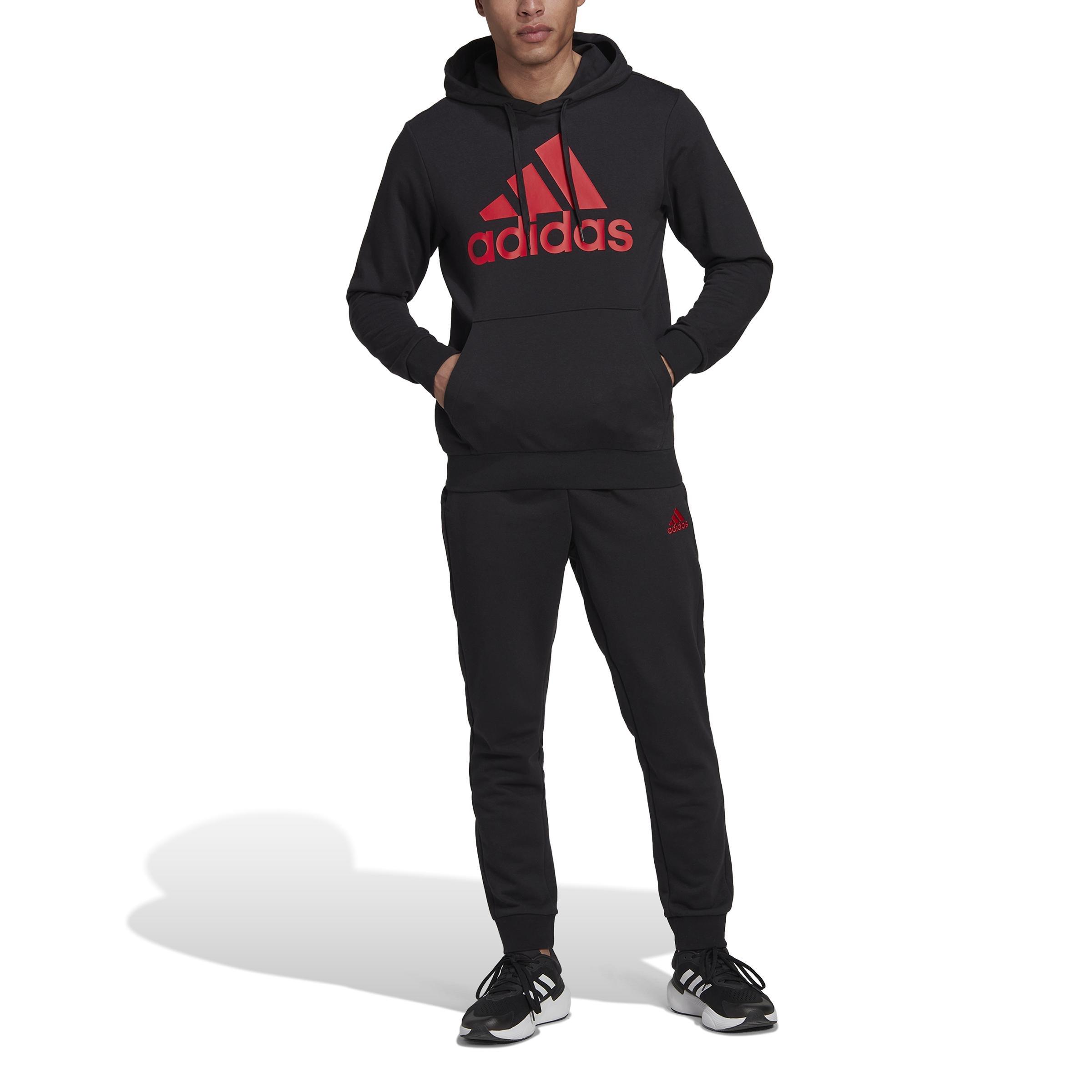 AEROREADY Essentials Kangaroo Pocket Big Logo Track Suit, Black, , large image number 0