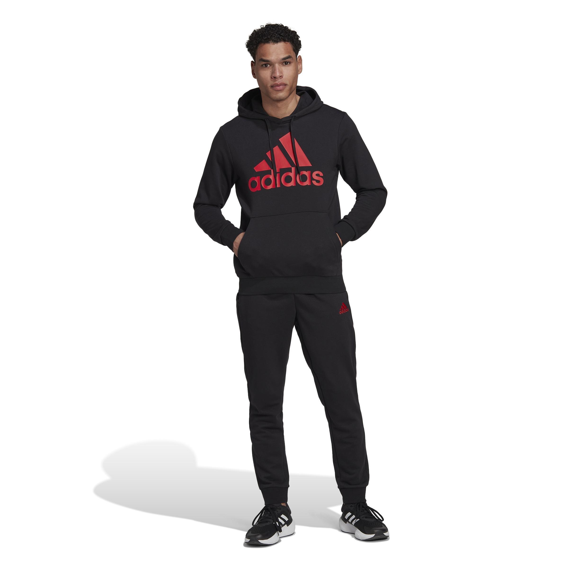 AEROREADY Essentials Kangaroo Pocket Big Logo Track Suit, Black, , large image number 1