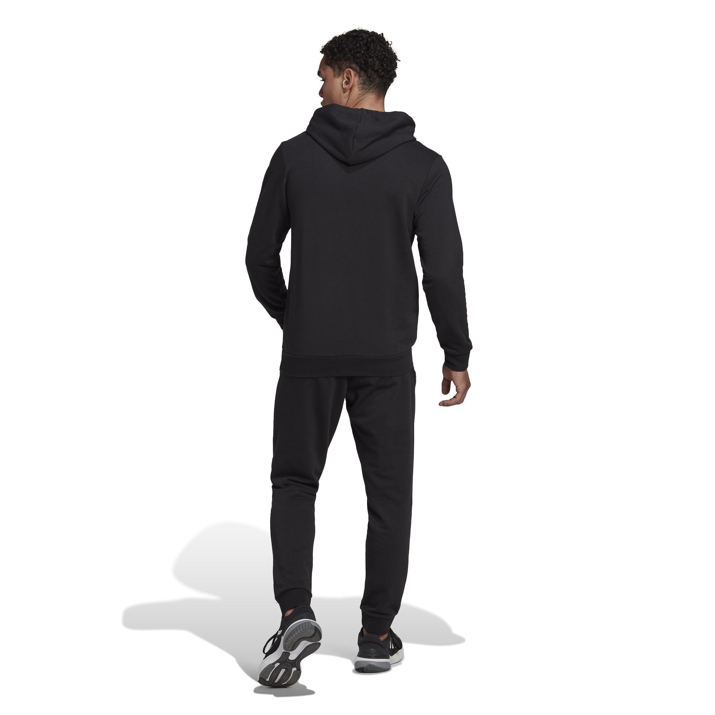 AEROREADY Essentials Kangaroo Pocket Big Logo Track Suit, Black, , large image number 2