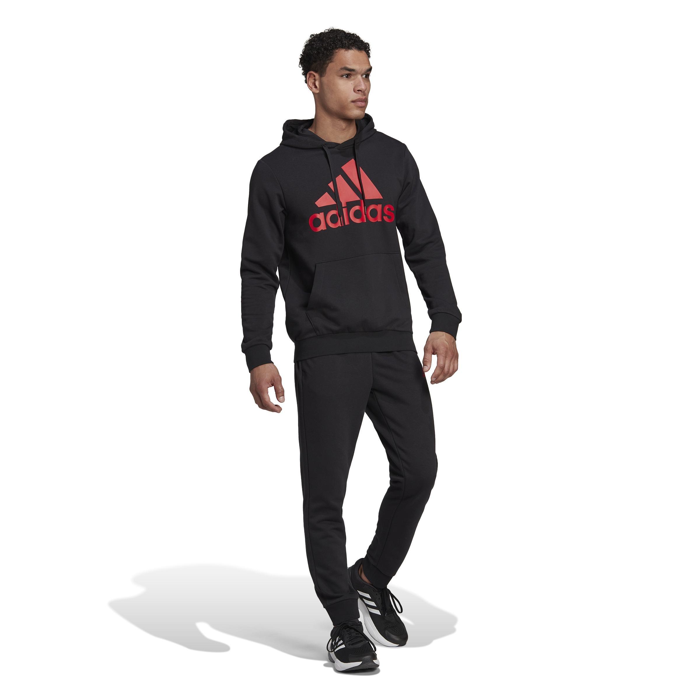 AEROREADY Essentials Kangaroo Pocket Big Logo Track Suit, Black, , large image number 5