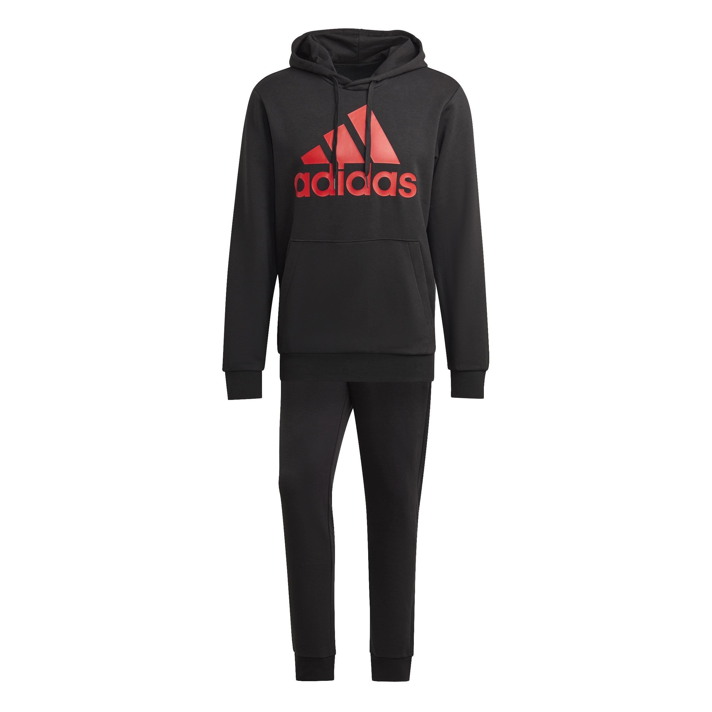 AEROREADY Essentials Kangaroo Pocket Big Logo Track Suit, Black, , large image number 7