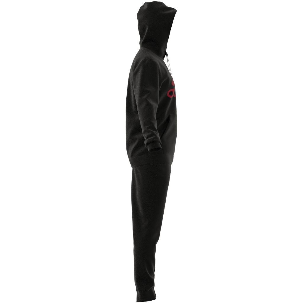 AEROREADY Essentials Kangaroo Pocket Big Logo Track Suit, Black, , large image number 9