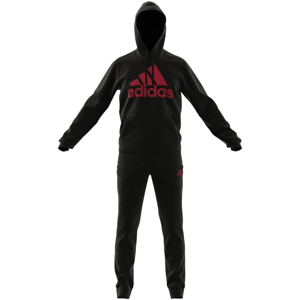 AEROREADY Essentials Kangaroo Pocket Big Logo Track Suit, Black, , large image number 13
