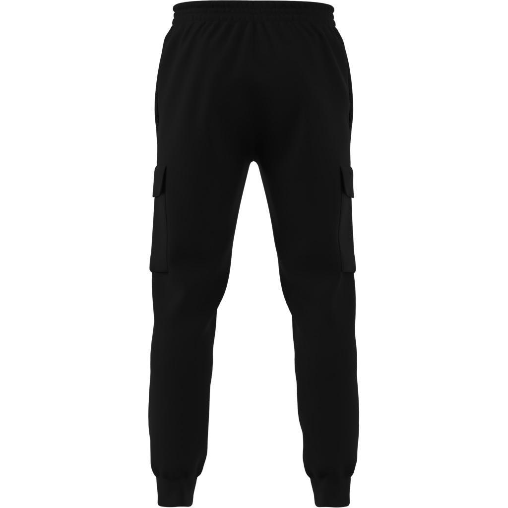 Essentials Fleece Regular Tapered Cargo Joggers, Black, A901_ONE, large image number 2