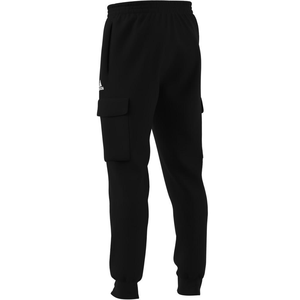 Essentials Fleece Regular Tapered Cargo Joggers, Black, A901_ONE, large image number 3