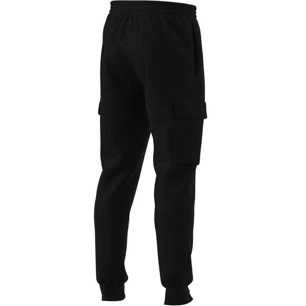 Essentials Fleece Regular Tapered Cargo Joggers, Black, A901_ONE, large image number 6