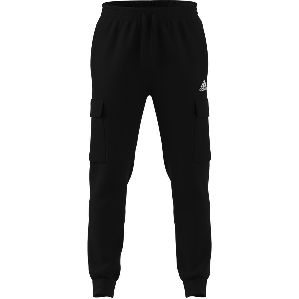 Essentials Fleece Regular Tapered Cargo Joggers, Black, A901_ONE, large image number 9
