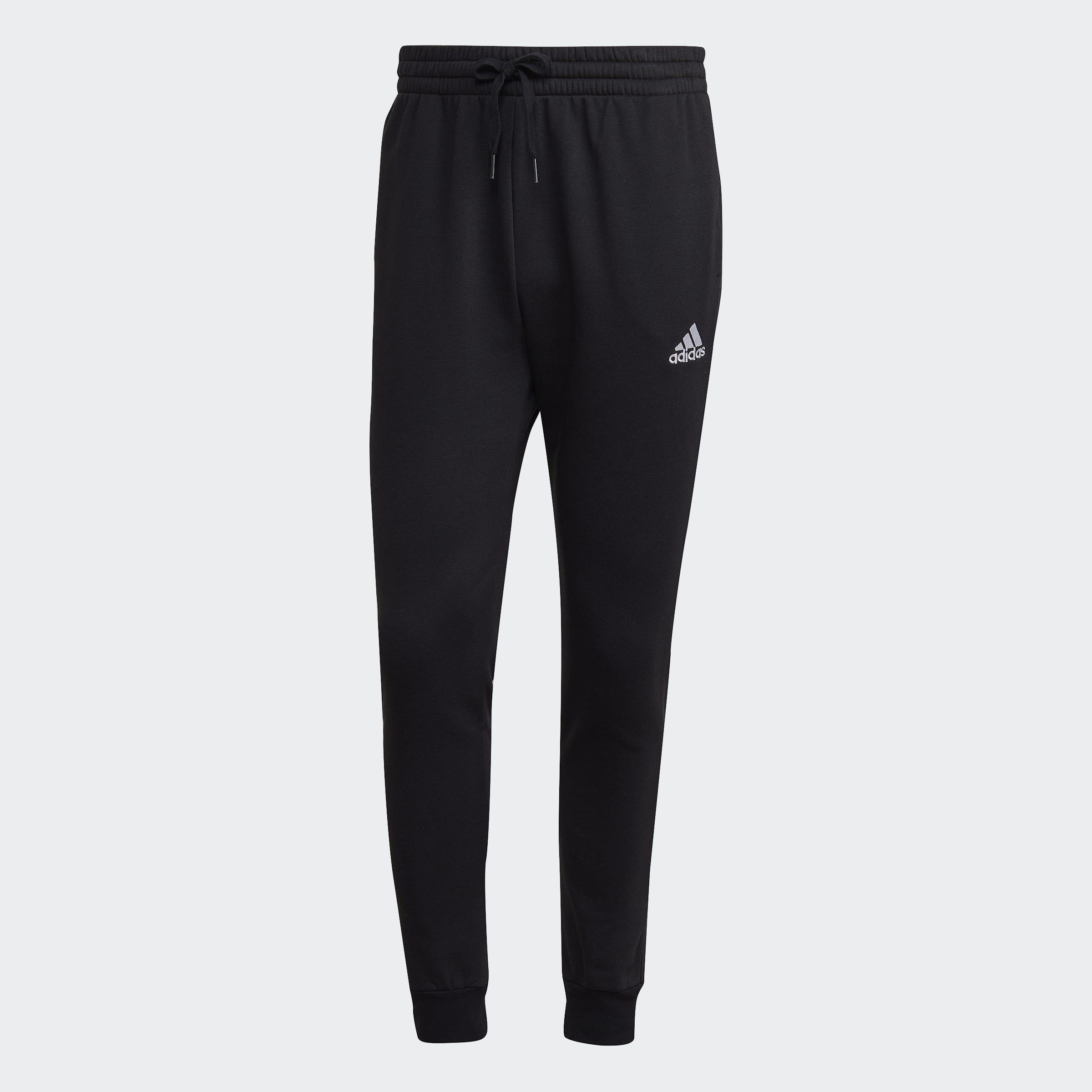 Essentials Fleece Regular Tapered Joggers, Black, A901_ONE, medium