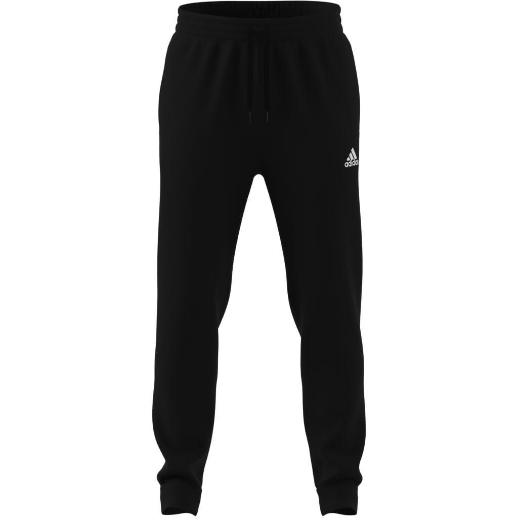 Essentials Fleece Regular Tapered Joggers, Black, , large image number 7