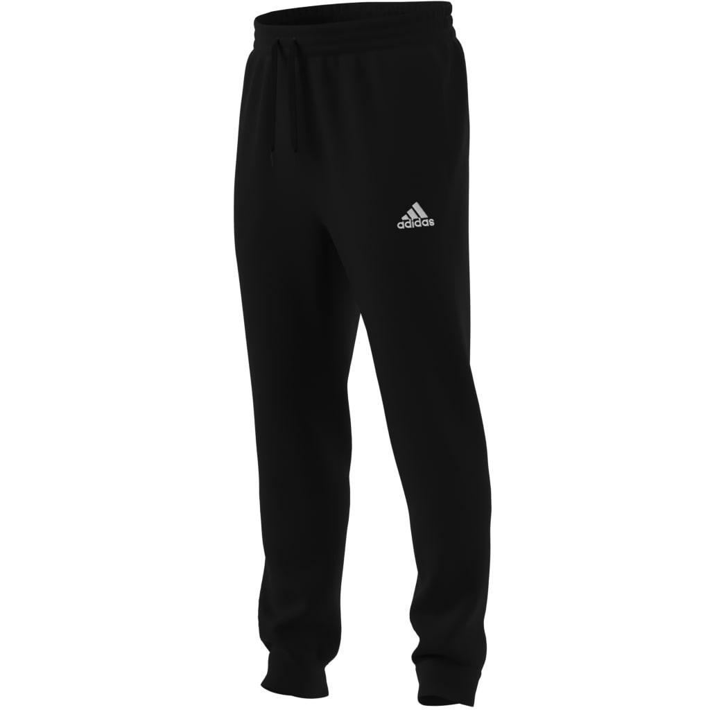 Essentials Fleece Regular Tapered Joggers, Black, , large image number 9