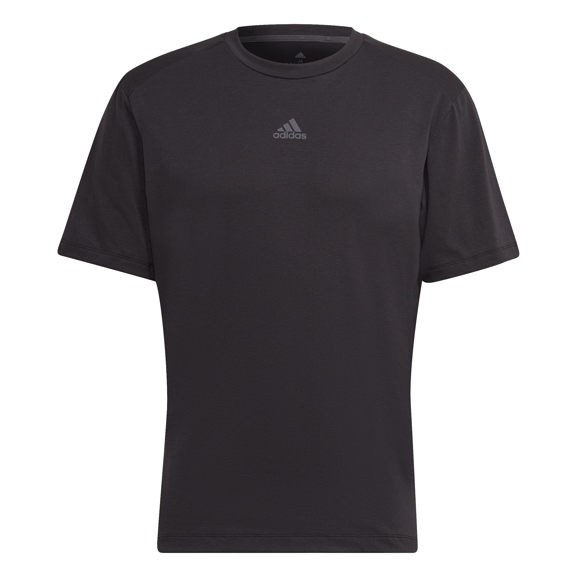 Aeroready Yoga T-Shirt, Black, A901_ONE, large image number 2