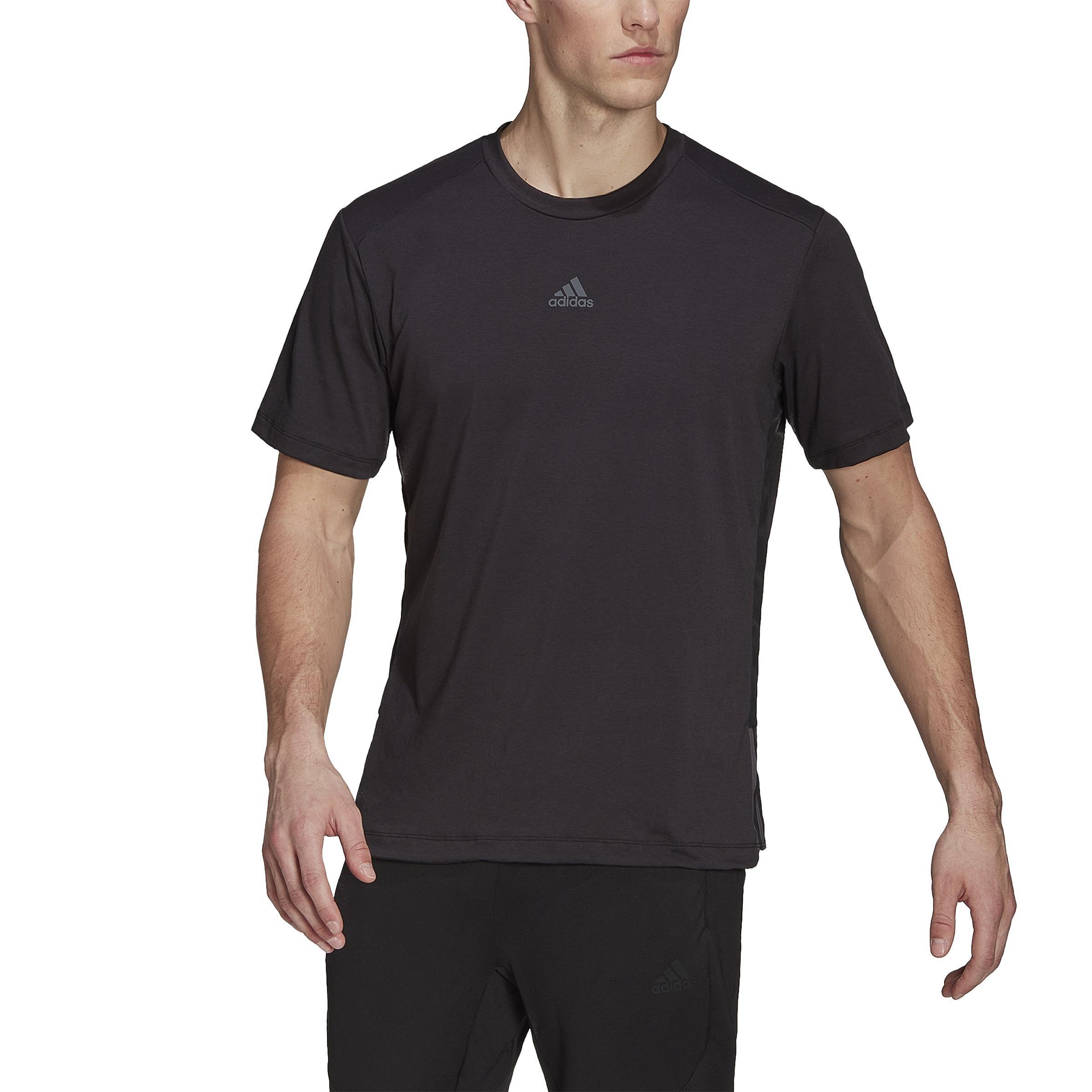Aeroready Yoga T-Shirt, Black, A901_ONE, large image number 3