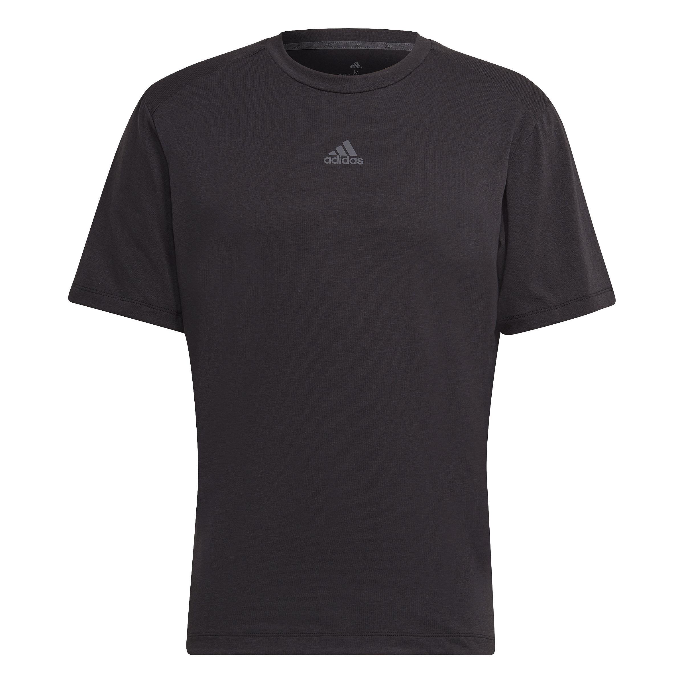 Aeroready Yoga T-Shirt, Black, A901_ONE, large image number 4