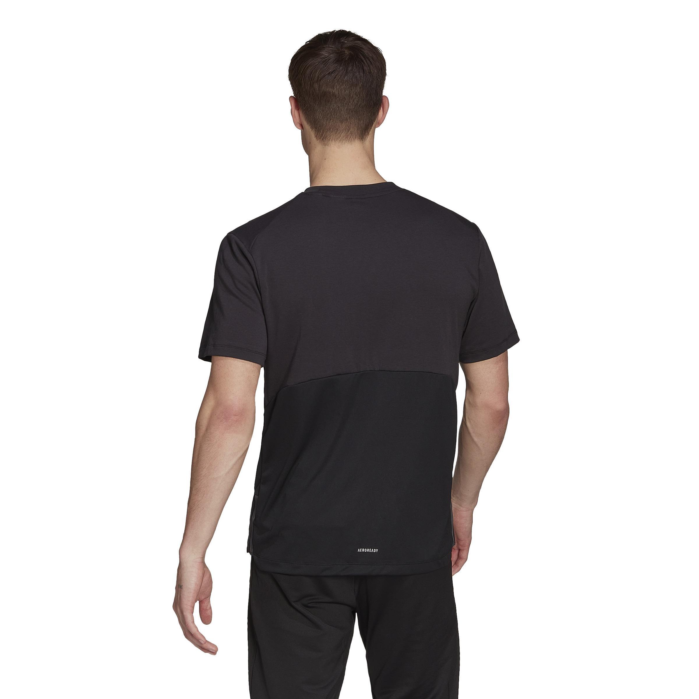 Aeroready Yoga T-Shirt, Black, A901_ONE, large image number 5