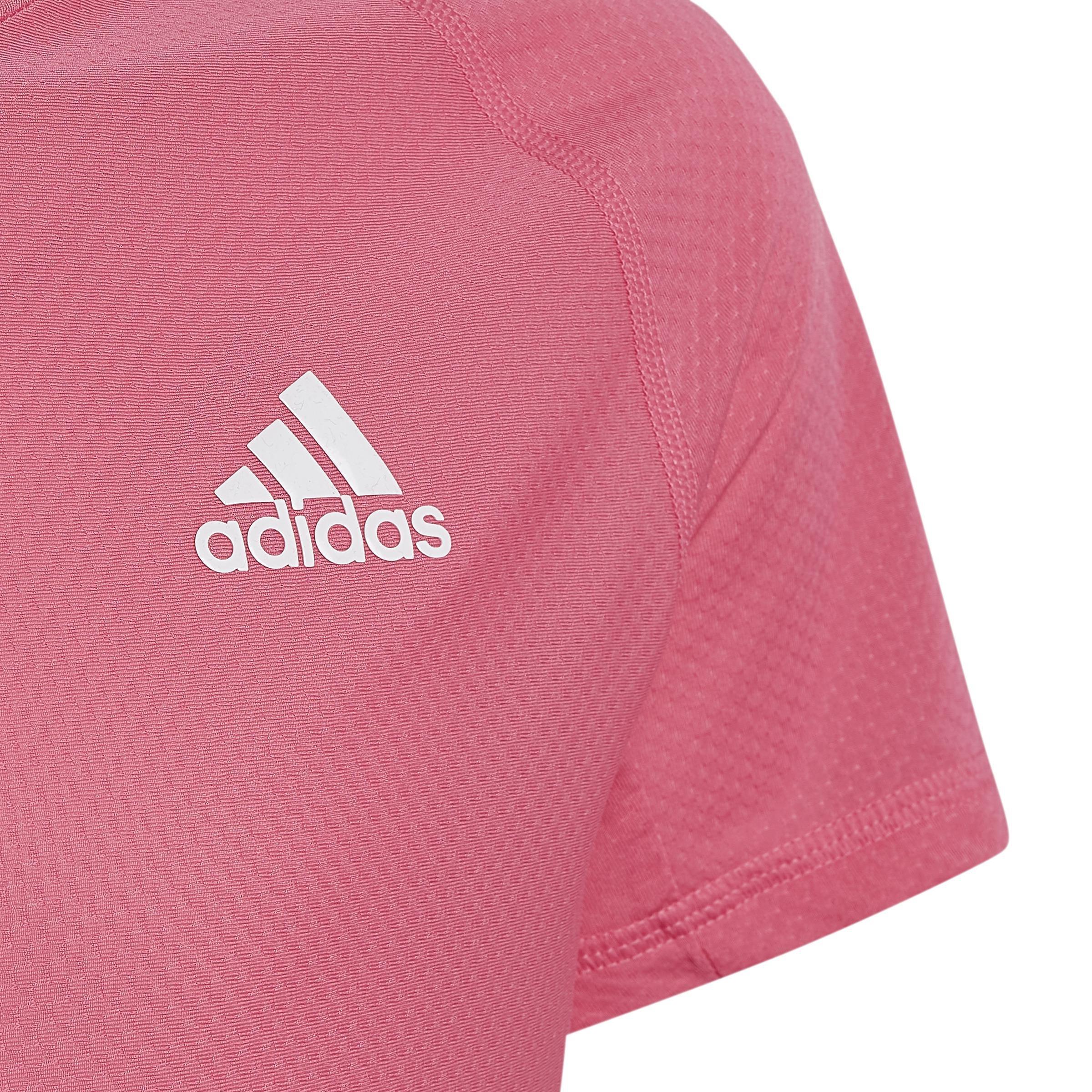 Kids Aeroready Training 3-Stripes T-Shirt, Pink, A901_ONE, large image number 4