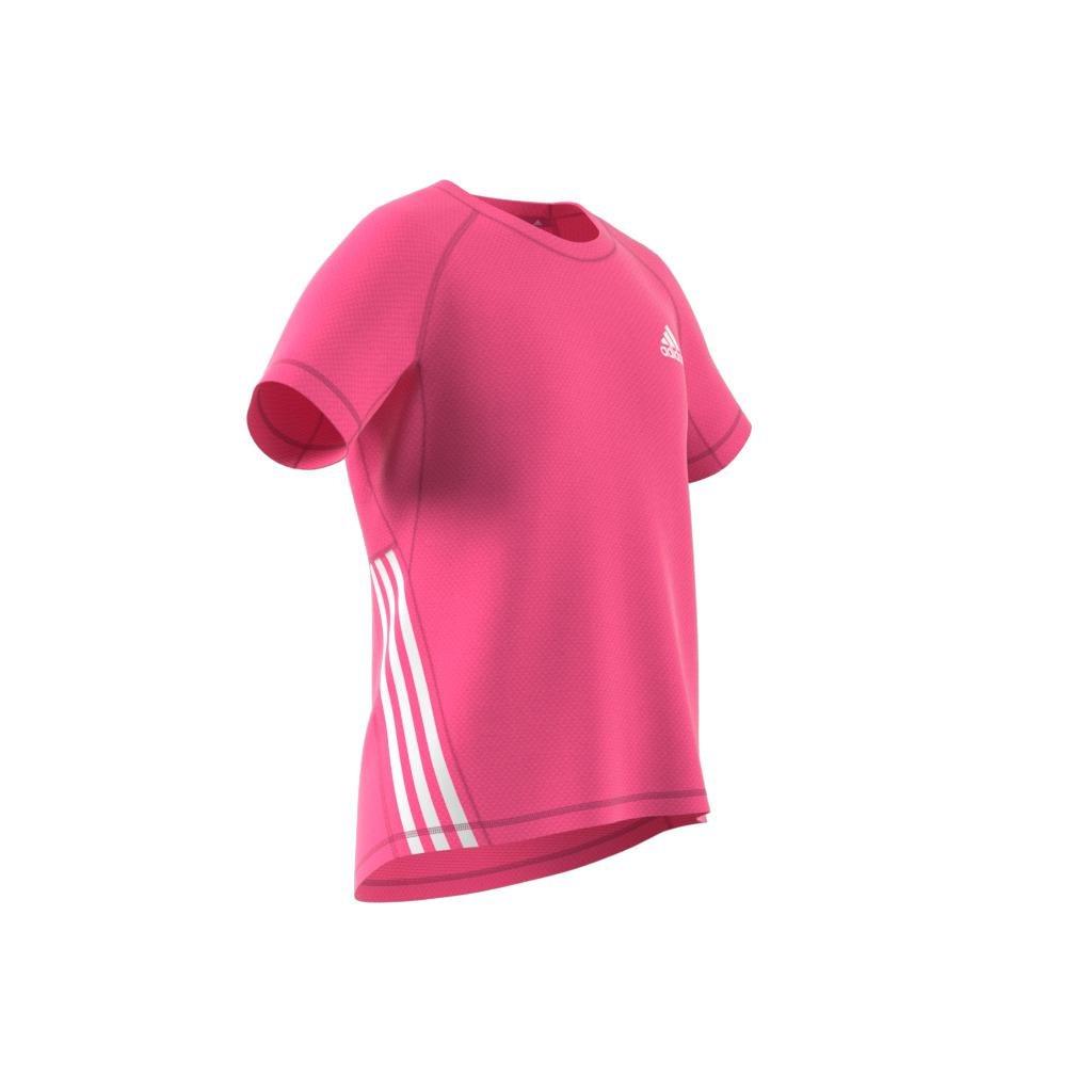 Kids Aeroready Training 3-Stripes T-Shirt, Pink, , large image number 6