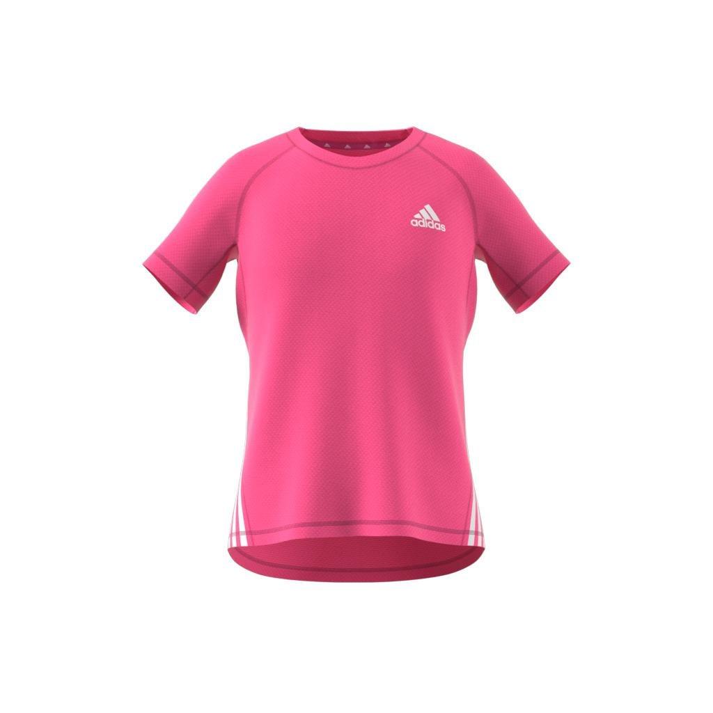 Kids Aeroready Training 3-Stripes T-Shirt, Pink, , large image number 12