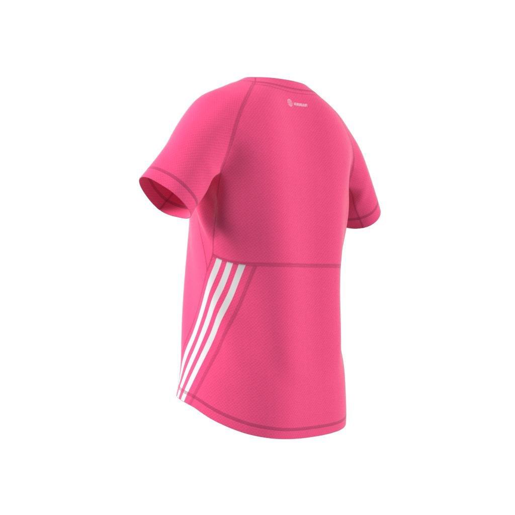Kids Aeroready Training 3-Stripes T-Shirt, Pink, , large image number 13