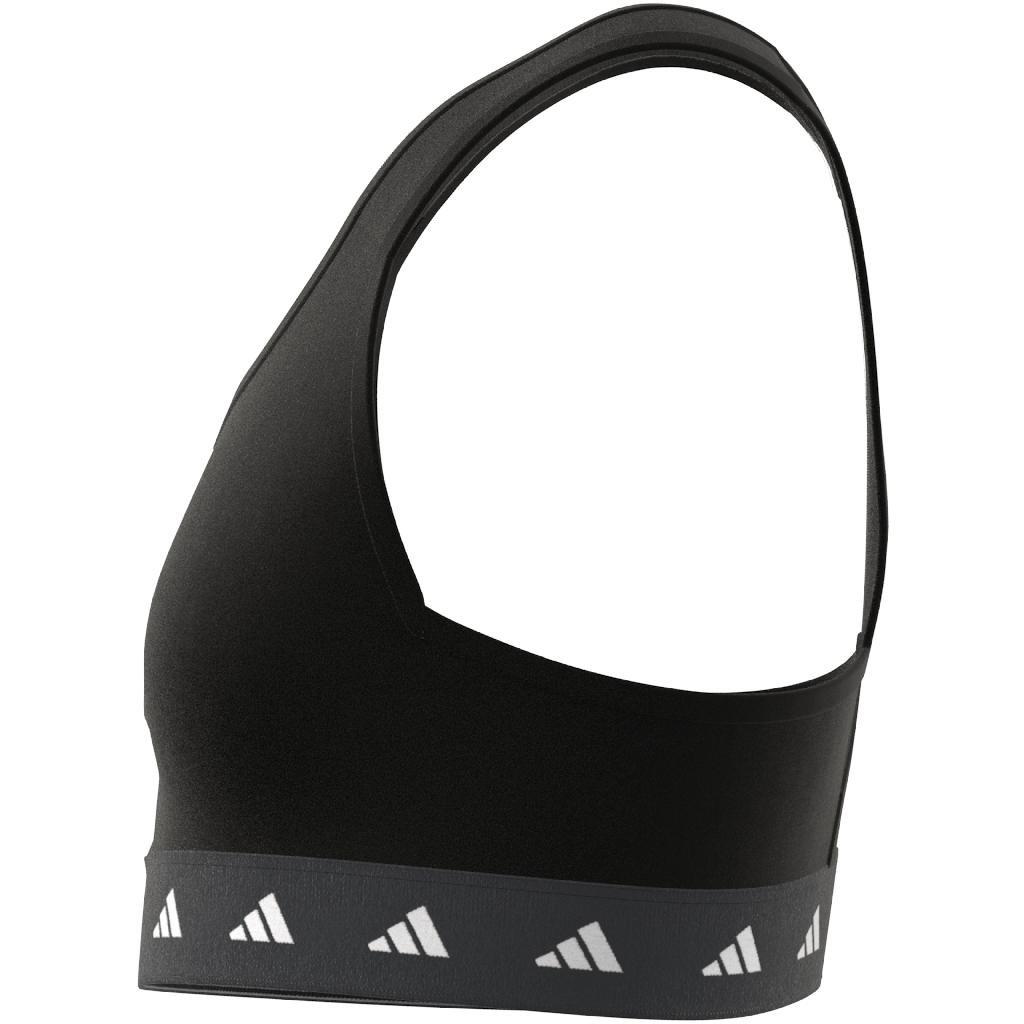 Kids Aeroready Techfit Sports Bra, Black, A901_ONE, large image number 8