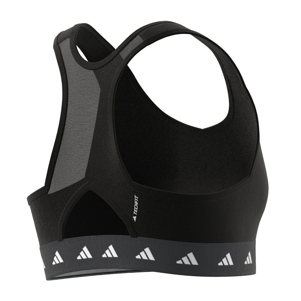 Kids Aeroready Techfit Sports Bra, Black, A901_ONE, large image number 9