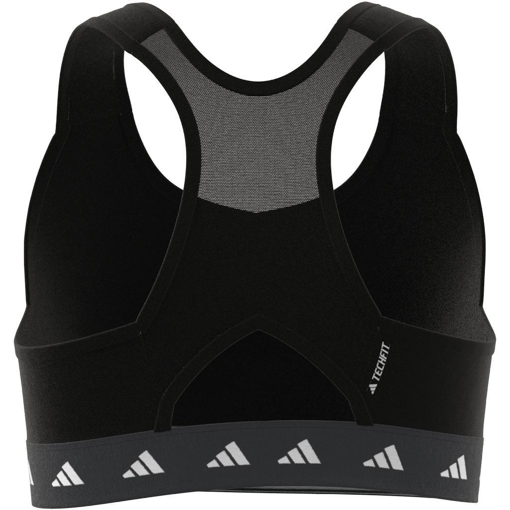 Kids Aeroready Techfit Sports Bra, Black, A901_ONE, large image number 11