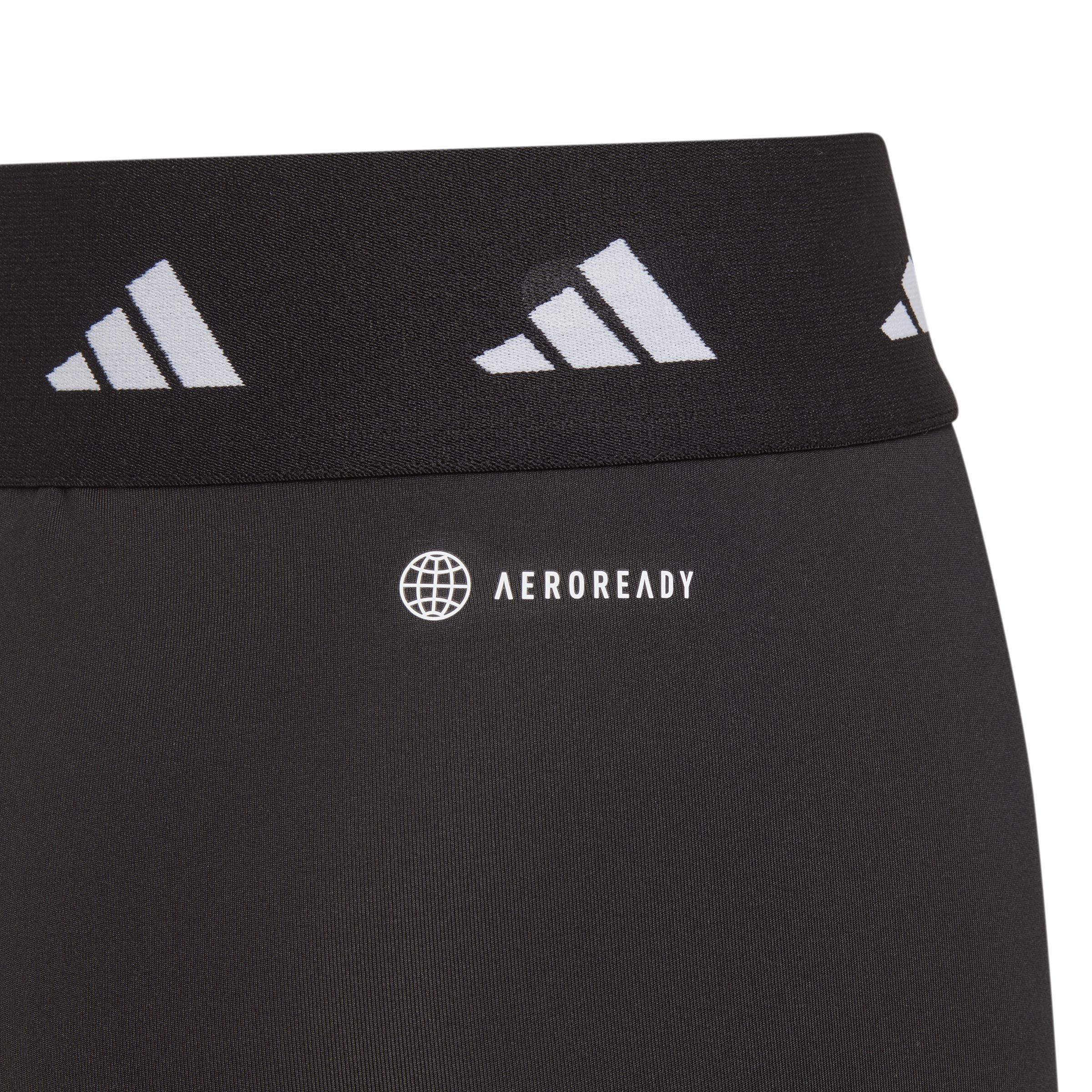 Kids Aeroready Techfit 7/8 Leggings, Black, A901_ONE, large image number 3