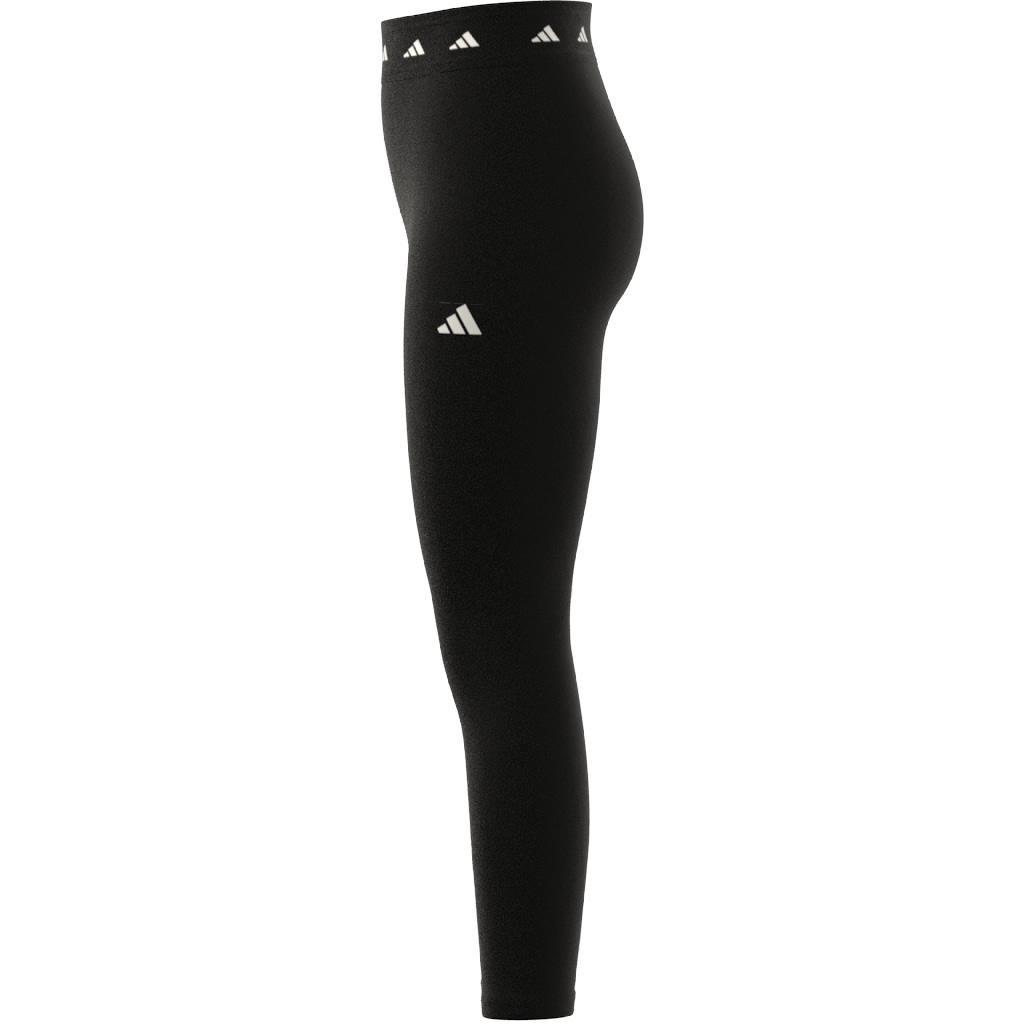 Kids Aeroready Techfit 7/8 Leggings, Black, A901_ONE, large image number 7