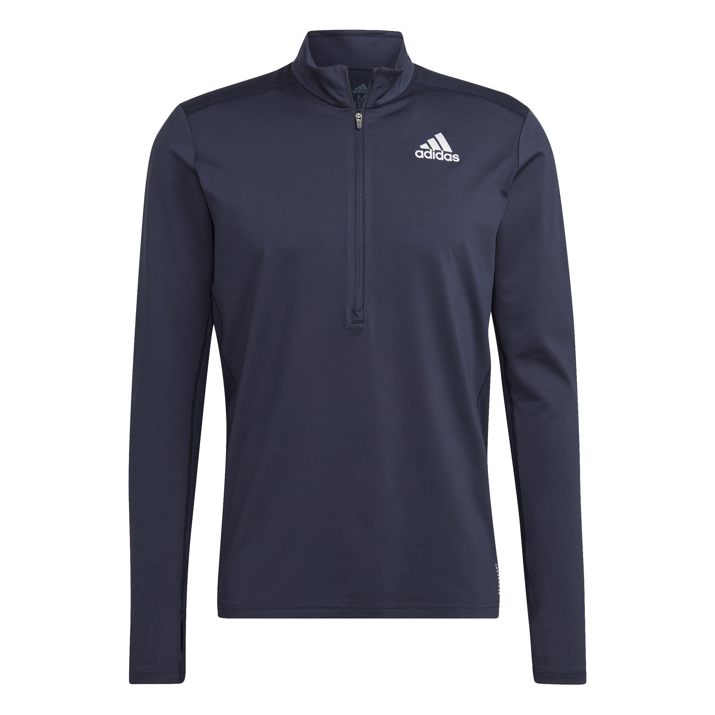 Own The Run 1/2 Zip Long-Sleeve Top, Blue, , large image number 0