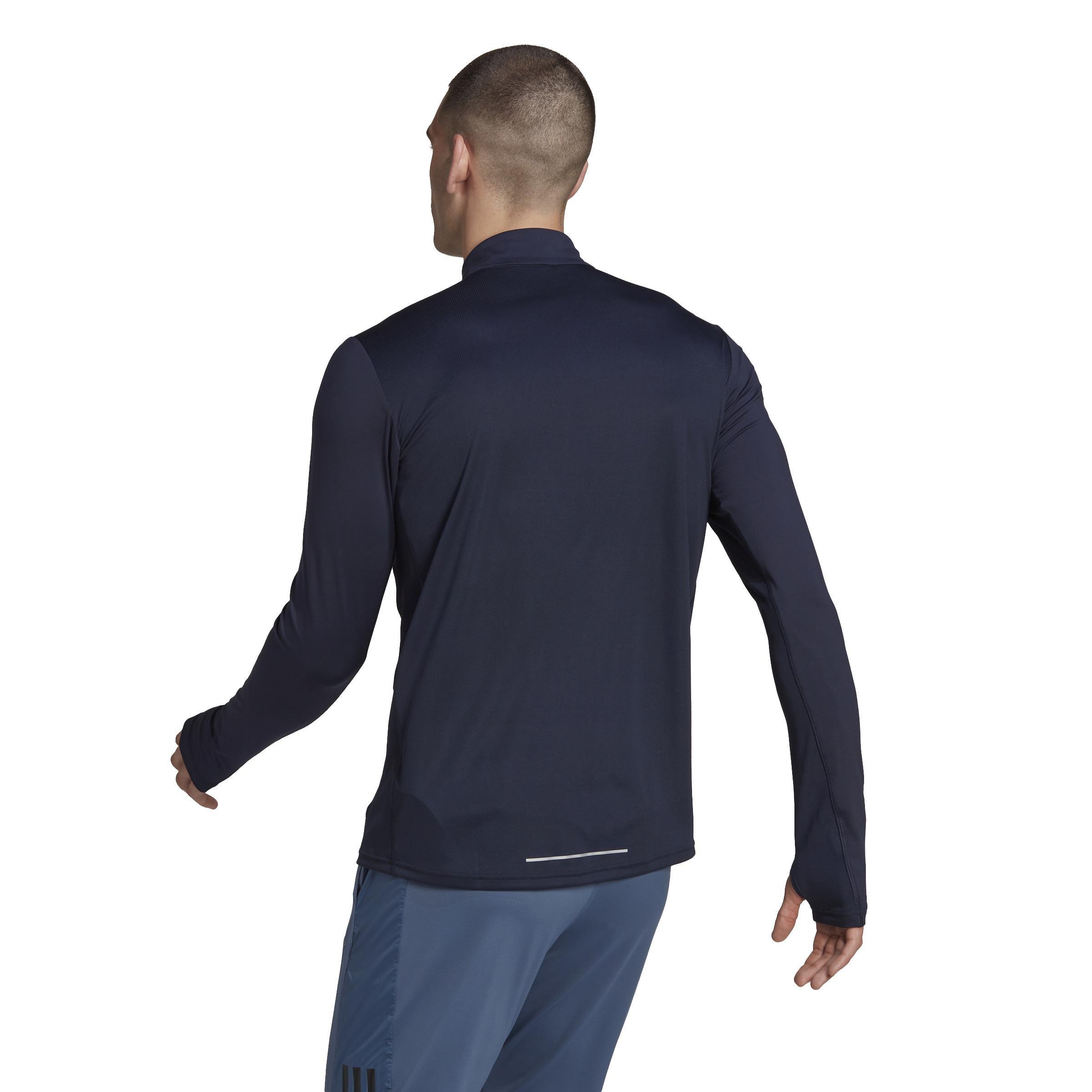 Own The Run 1/2 Zip Long-Sleeve Top, Blue, , large image number 3