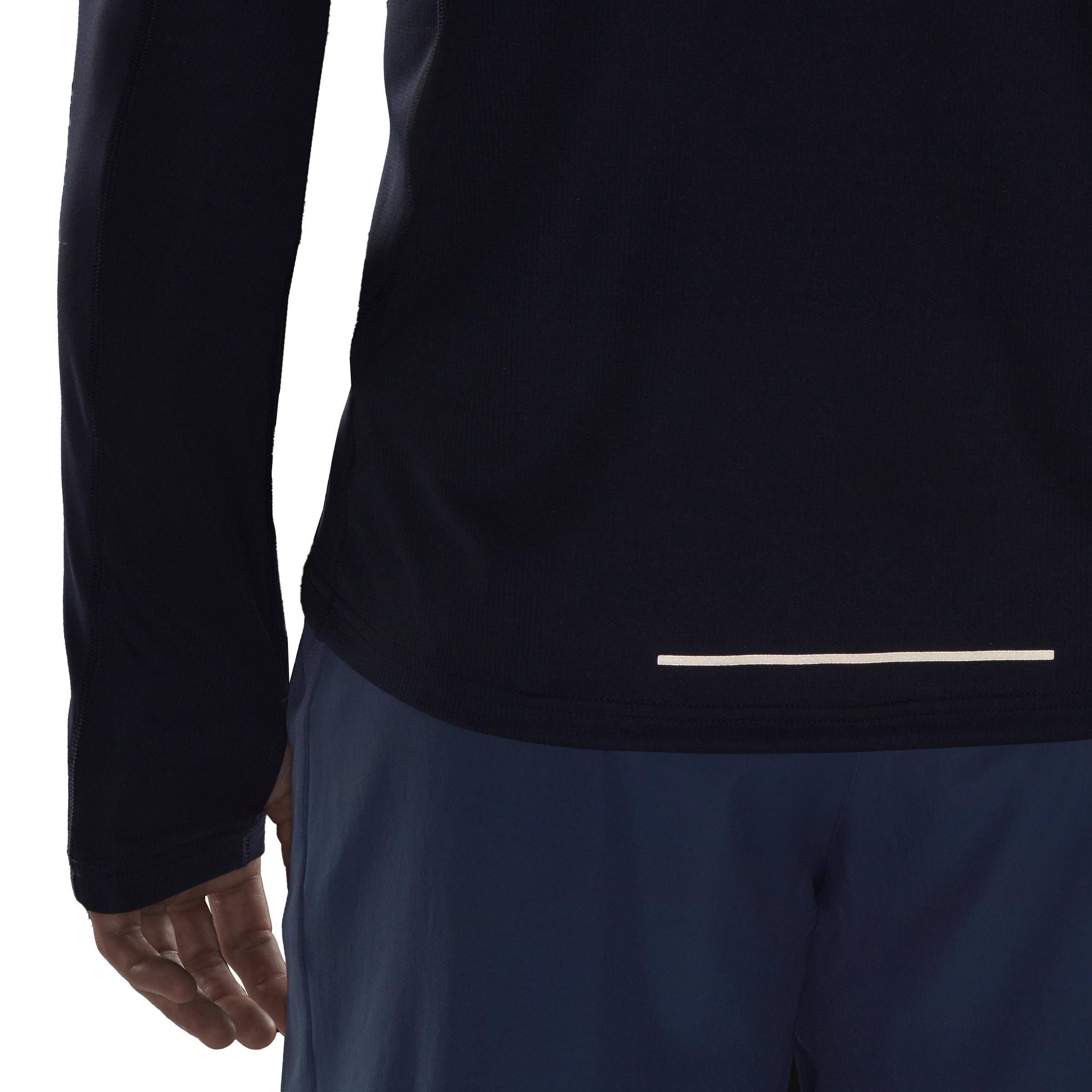 Own The Run 1/2 Zip Long-Sleeve Top, Blue, , large image number 4