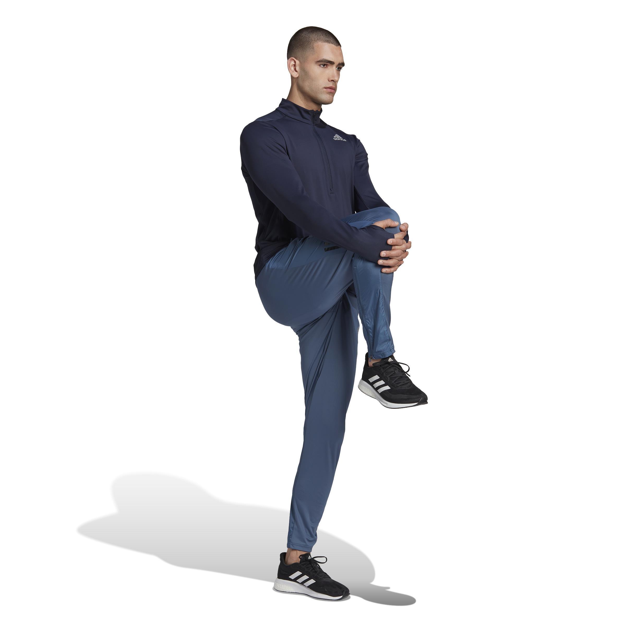 Own The Run 1/2 Zip Long-Sleeve Top, Blue, , large image number 7