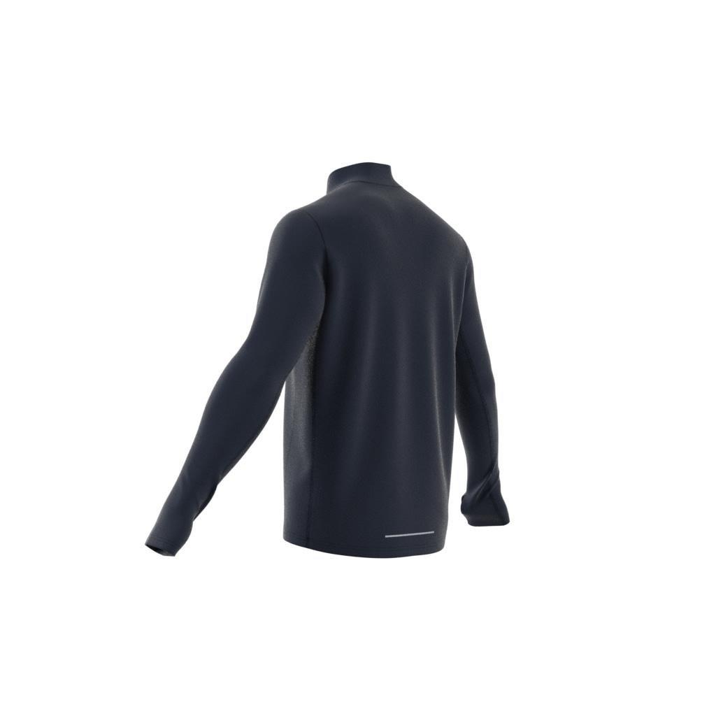 Own The Run 1/2 Zip Long-Sleeve Top, Blue, , large image number 10