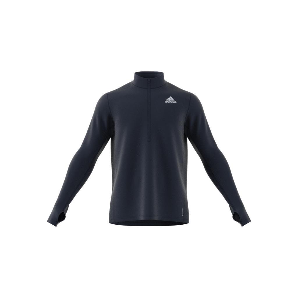 Own The Run 1/2 Zip Long-Sleeve Top, Blue, , large image number 11