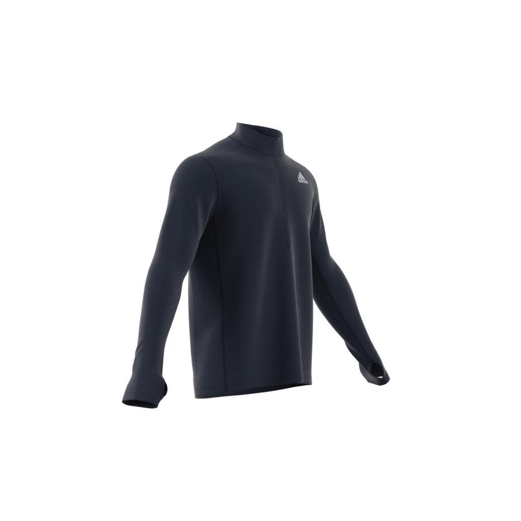 Own The Run 1/2 Zip Long-Sleeve Top, Blue, , large image number 12