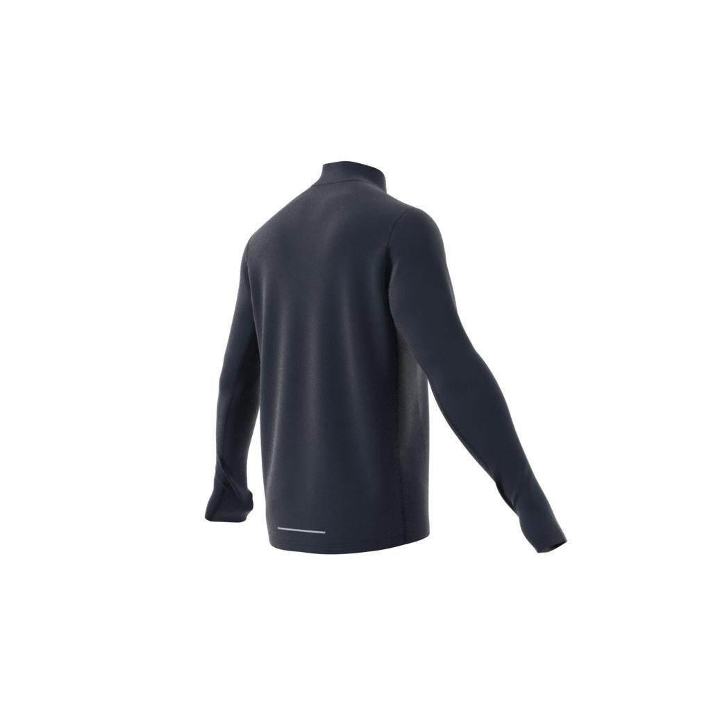 Own The Run 1/2 Zip Long-Sleeve Top, Blue, , large image number 14