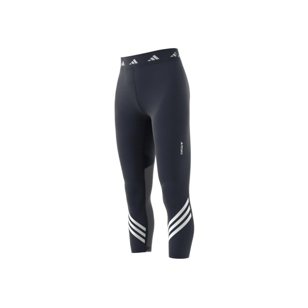 Techfit 3-Stripes Leggings, Blue, A901_ONE, large image number 5