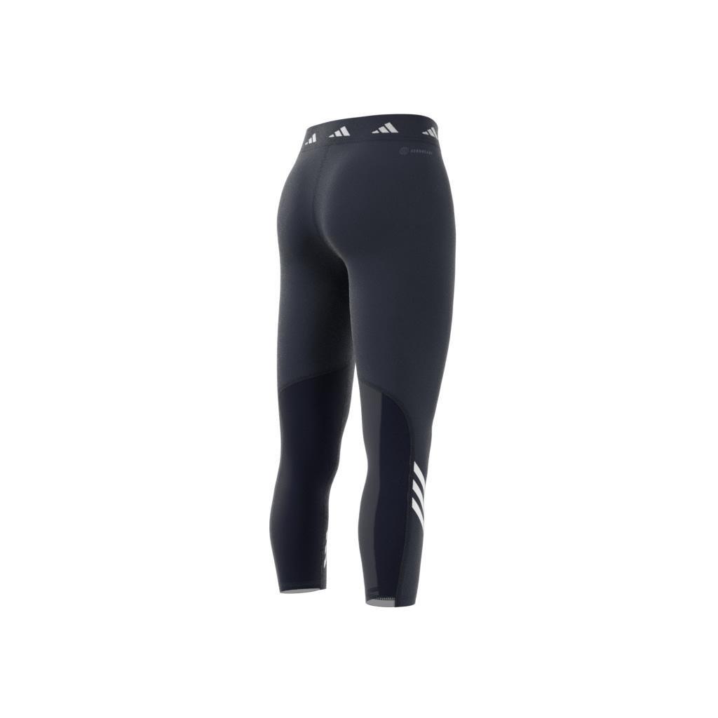 Techfit 3-Stripes Leggings, Blue, , large image number 6