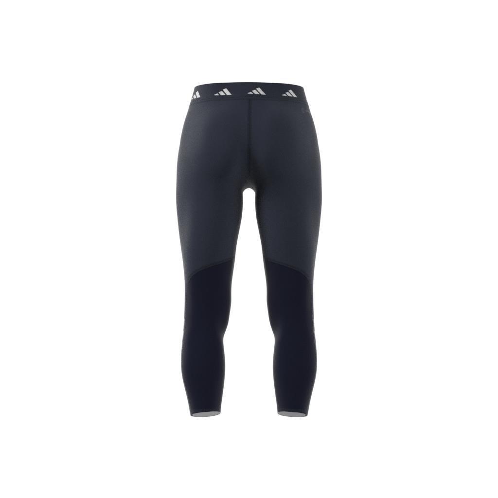Techfit 3-Stripes Leggings, Blue, , large image number 9