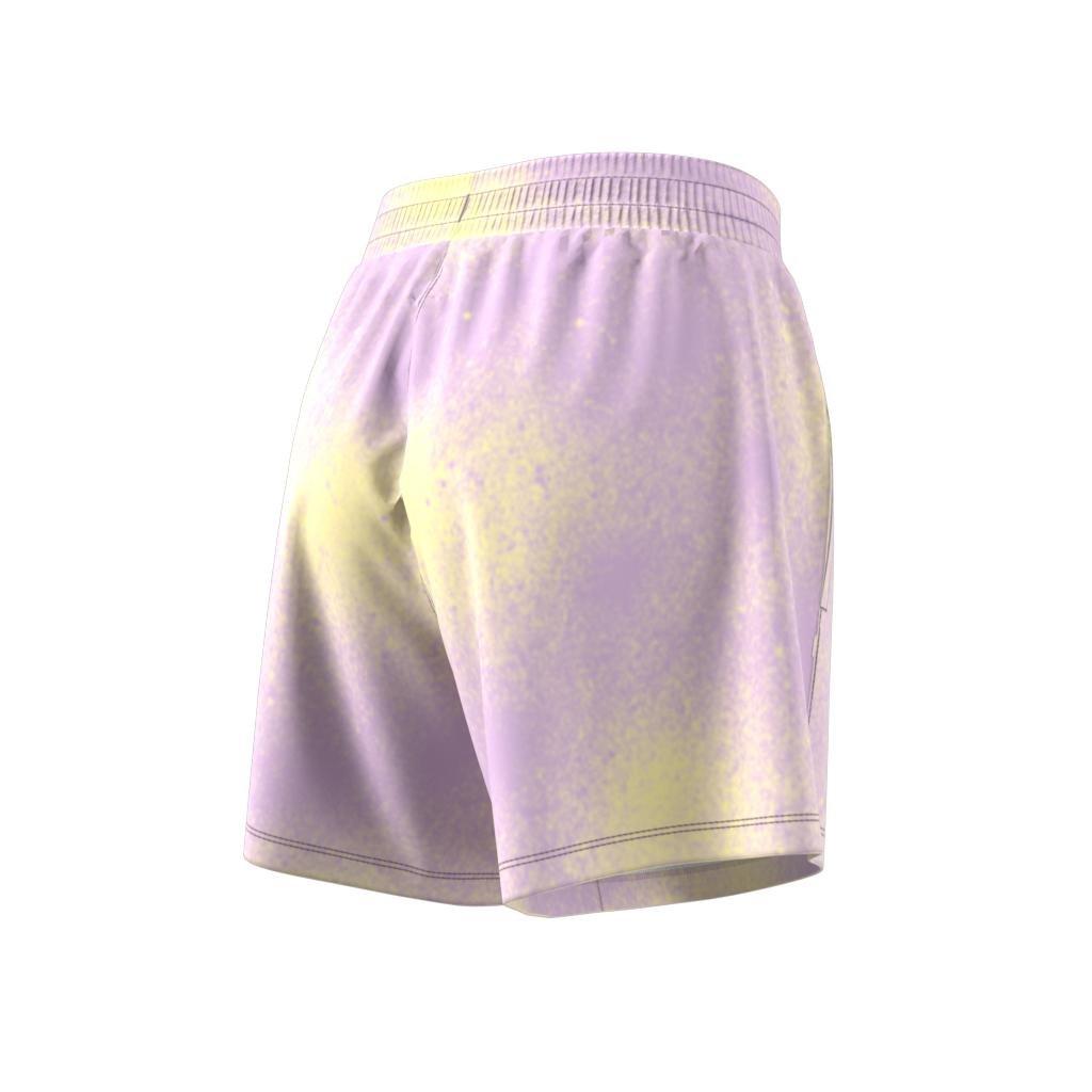 Allover Print Loose Shorts, Purple, , large image number 7