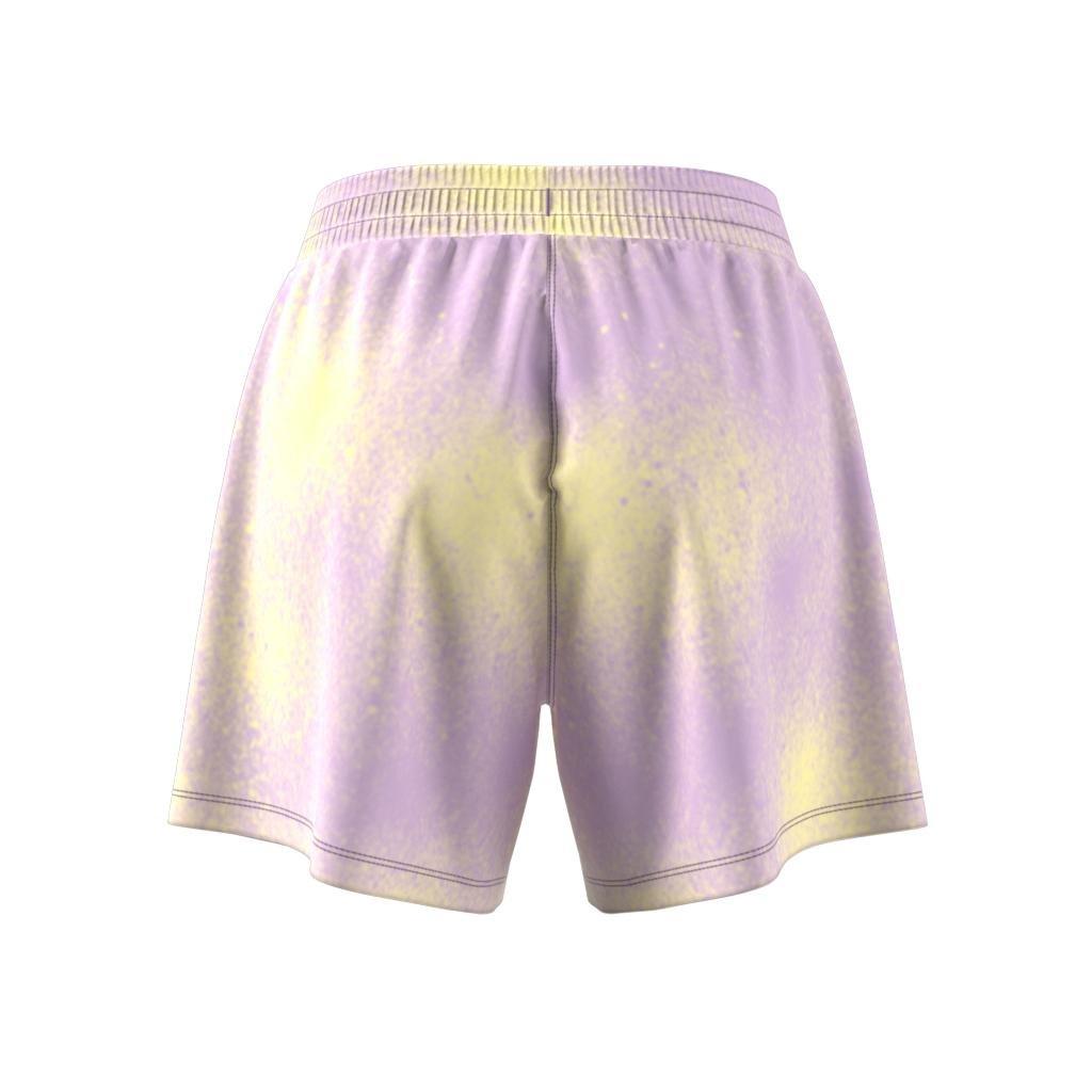 Allover Print Loose Shorts, Purple, , large image number 10