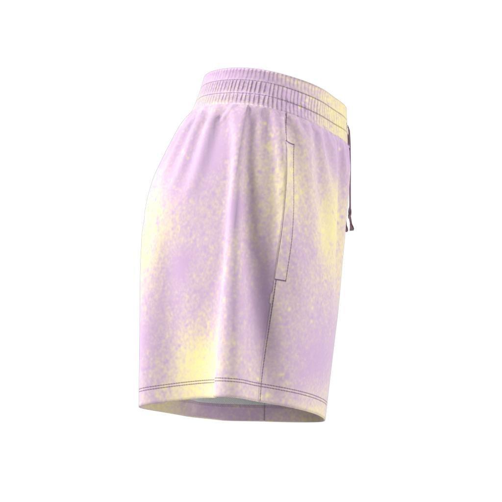 Allover Print Loose Shorts, Purple, , large image number 11