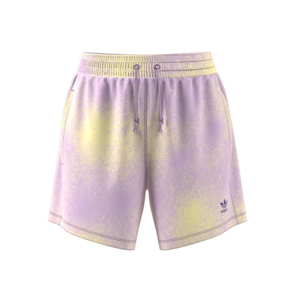 Allover Print Loose Shorts, Purple, , large image number 13